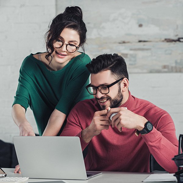 Team collaborating on investment research